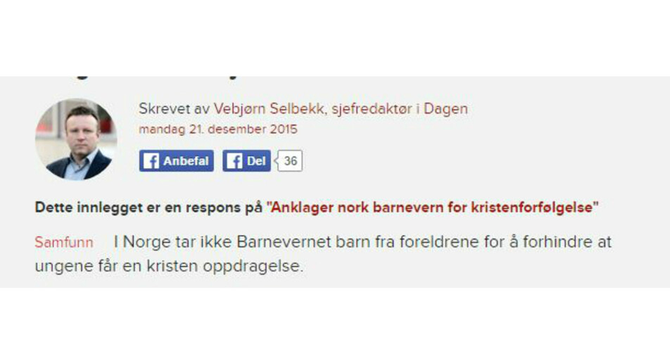 «Norge er ikke Sovjetunionen»
