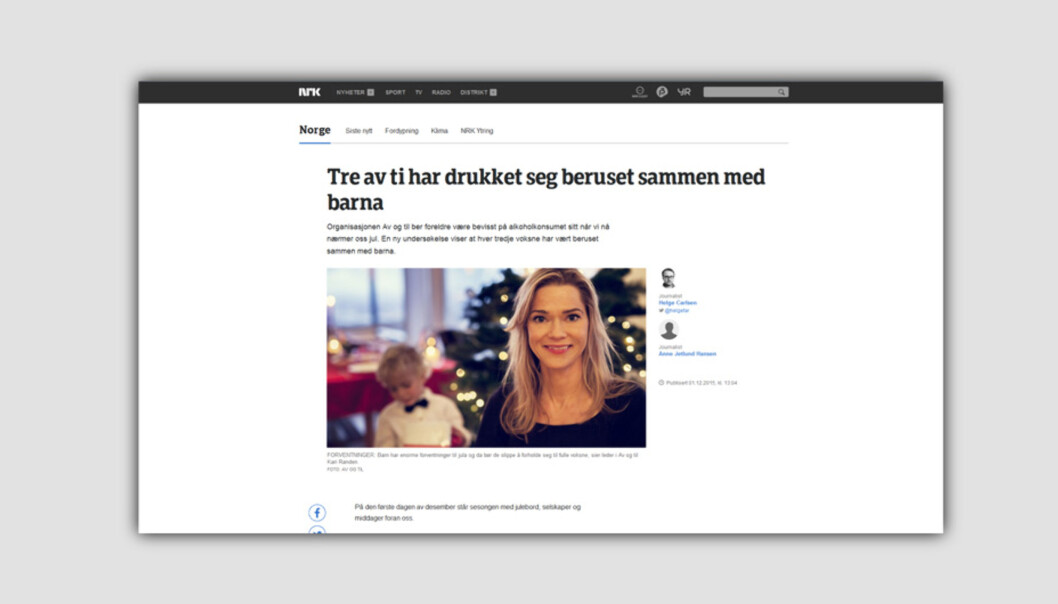 Skjermdump fra nrk.no Skjermdump fra nrk.no