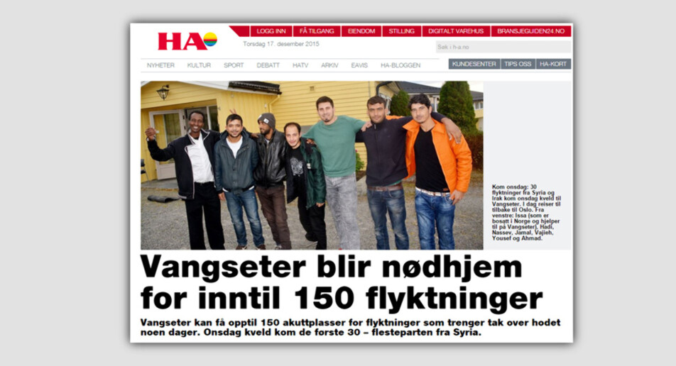 Har sluttet å dele saker om flyktninger på Facebook