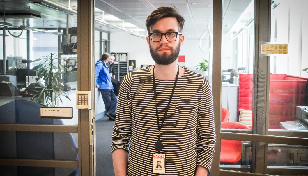 Dennis Ravndal, leder av redaksjonsklubben i VG, er foreløpig forsiktig med å kommentere sluttavtalene som er drøftet med ledelsen. Foto: Kathrine Geard Dennis Ravndal, leder av redaksjonsklubben i VG, er foreløpig forsiktig med å kommentere sluttavtalene som er drøftet med ledelsen. Foto: Kathrine Geard