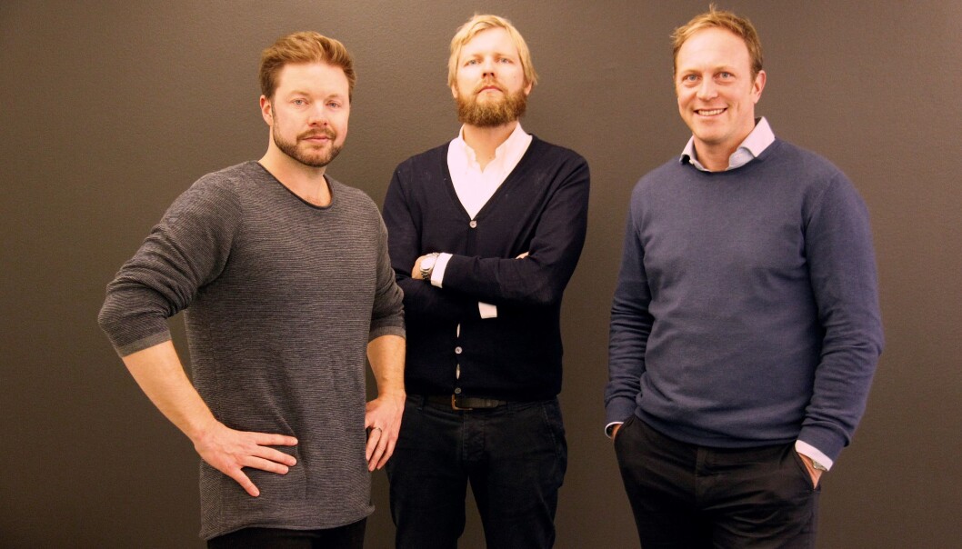 Styreleder Even Aas-Eng i Filter Media (til venstre), daglig leder Lars Eide i Filter Media og administrerende direktør Martin Berntzen i mediebyrået MEC. Styreleder Even Aas-Eng i Filter Media (til venstre), daglig leder Lars Eide i Filter Media og administrerende direktør Martin Berntzen i mediebyrået MEC.
