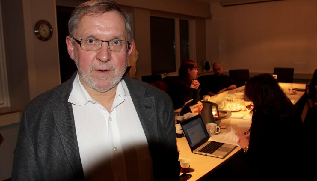Harald Stanghelle ledet styremøtet i Norsk Redaktørforening tirsdag kveld. Foto: Aslaug Olette Klausen Harald Stanghelle ledet styremøtet i Norsk Redaktørforening tirsdag kveld. Foto: Aslaug Olette Klausen