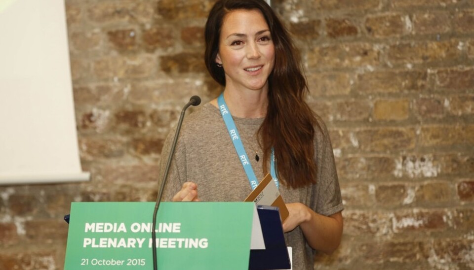 Kristin Granbo presenterer sin rapport om hvordan nyheter for barn skal overleve i en digital verden. Kristin Granbo presenterer sin rapport om hvordan nyheter for barn skal overleve i en digital verden.