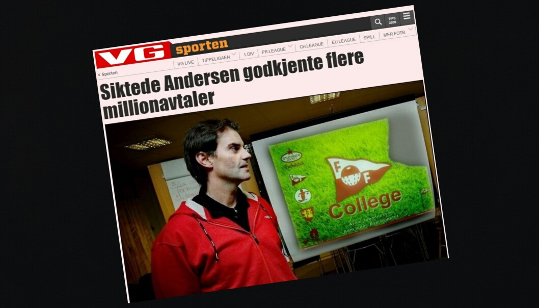 Dette oppslaget på VG Nett 14. desember 2011 er stridens kjerne i klagesaken mot VG i PFU tirsdag. Også Fredriksstad Blad er innklaget for ikke å ha beklaget påstander om Morgan Andersen. Dette oppslaget på VG Nett 14. desember 2011 er stridens kjerne i klagesaken mot VG i PFU tirsdag. Også Fredriksstad Blad er innklaget for ikke å ha beklaget påstander om Morgan Andersen.