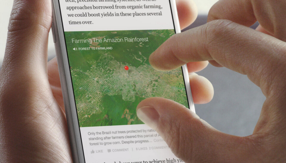 Et halvt år etter Instant Articles ble lansert, er det i ferd med å bli rullet ut i Sverige. I Norge står mediene klare til å prøve seg. Foto: Facebook Et halvt år etter Instant Articles ble lansert, er det i ferd med å bli rullet ut i Sverige. I Norge står mediene klare til å prøve seg. Foto: Facebook