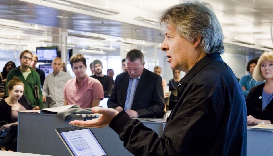 VG-sjef Torry Pedersen vil ha hele VG-huset bak den videre satsingen på VG Mobil. Foto:Kathrine Geard VG-sjef Torry Pedersen vil ha hele VG-huset bak den videre satsingen på VG Mobil. Foto:Kathrine Geard