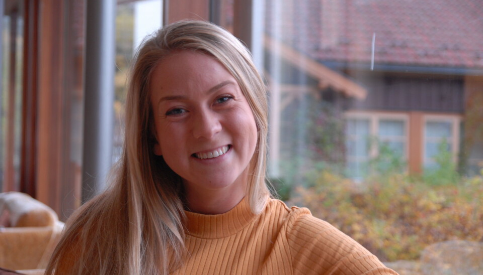 Ragnhild Ås Harbo måtte stålsette seg da hun fikk være med inn på fødestua. Foto: Martin Huseby Jensen Ragnhild Ås Harbo måtte stålsette seg da hun fikk være med inn på fødestua. Foto: Martin Huseby Jensen