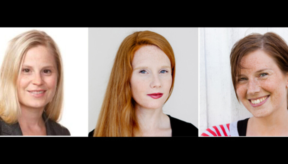 Anna Jonzén, Susanne Kaluza og Elin Sofie Lorvik. Anna Jonzén, Susanne Kaluza og Elin Sofie Lorvik.