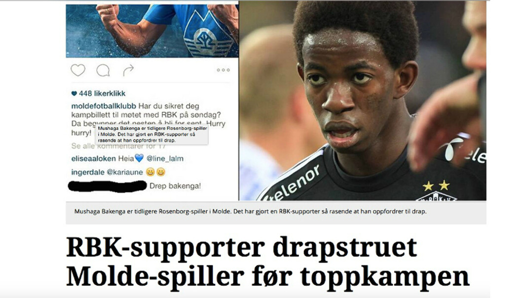 Skjermdump fra 100 % Sport Skjermdump fra 100 % Sport