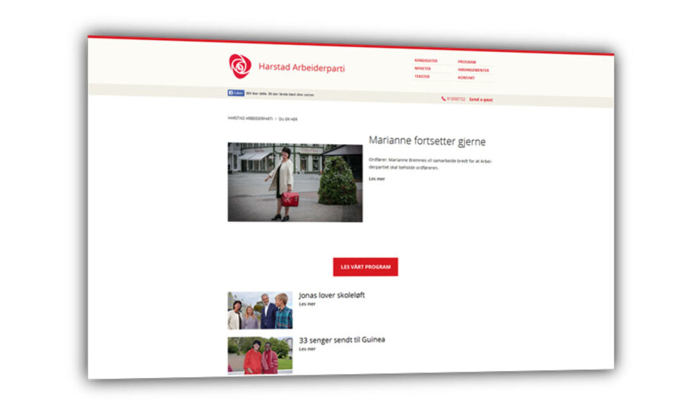 Arbeider=partiet stjal innhold fra Harstad Tidende