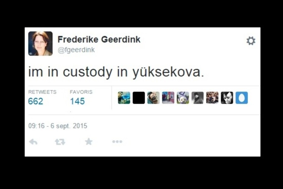 – Jeg sitter i varetekt i Yüksekova