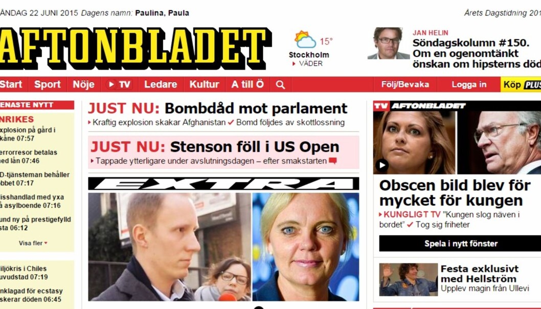 Schibsted eier 91 prosent av Aftonbladet og skal ifølge konsernledelsen ikke være interessert i å selge. Schibsted eier 91 prosent av Aftonbladet og skal ifølge konsernledelsen ikke være interessert i å selge.