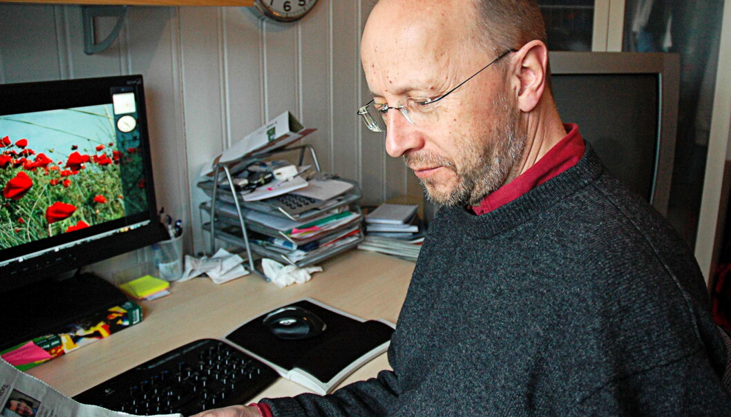 Bildet er fra 2008 da han ble redaktør i Arbeideravisa i Trondheim. Foto: Greta Dalen Bildet er fra 2008 da han ble redaktør i Arbeideravisa i Trondheim. Foto: Greta Dalen