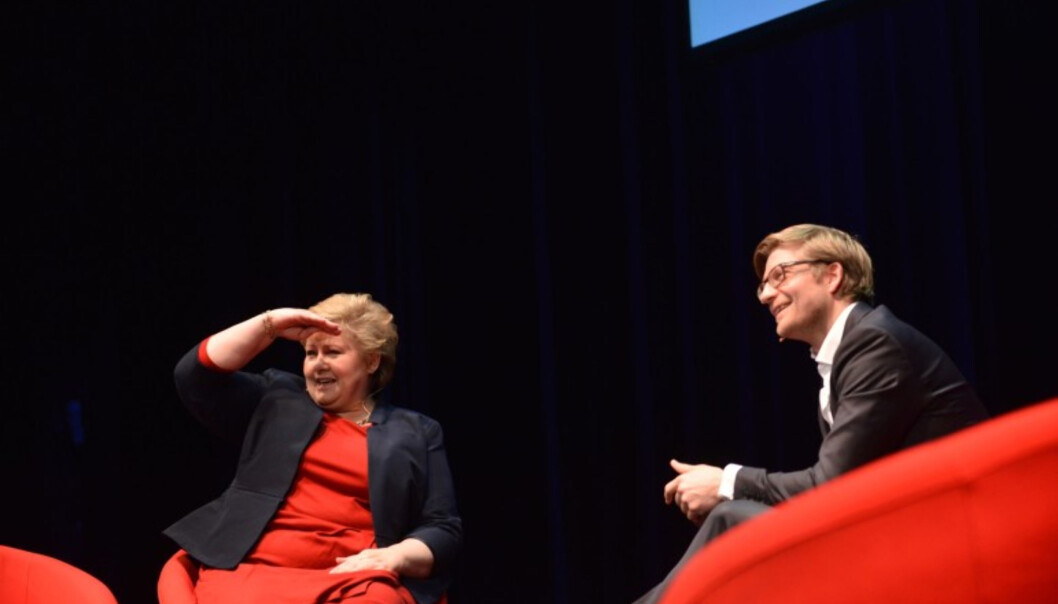Bergestuen under årets konferanse med statsminister Erna Solberg. Foto: Marius Nyheim Kristoffersen/Skup Bergestuen under årets konferanse med statsminister Erna Solberg. Foto: Marius Nyheim Kristoffersen/Skup