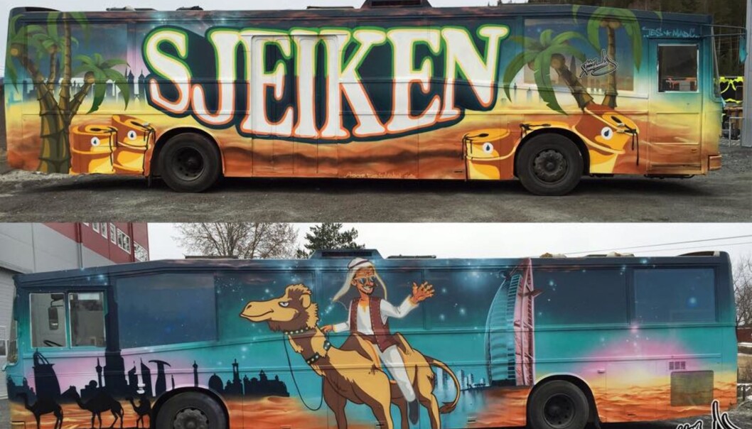Stabækks-russebussen Sjeiken har kjøpt en av låtene som får hard medfart i media. På sin Facebookside skriver de: Stabækks-russebussen Sjeiken har kjøpt en av låtene som får hard medfart i media. På sin Facebookside skriver de: