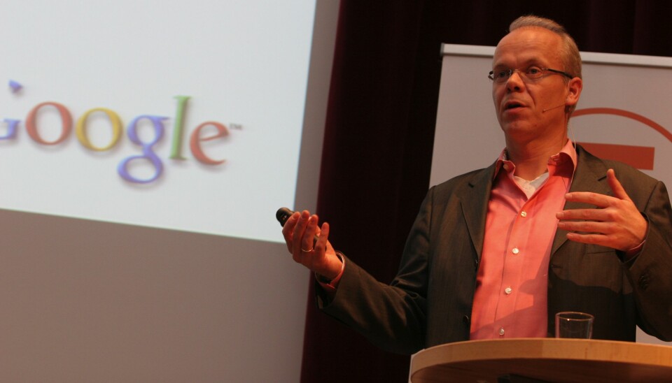 Google-sjef Jan Grønbech mener medie-fondet viser selskapets vilje til samarbeid. Foto: Birgit Dannenberg
