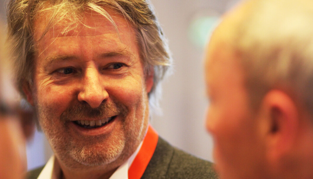 Torry Pedersen leder et digitalt mediehus som ifølge ham selv gir ut papiravis så lenge det er lønnssomt. Også på søndager. Foto: Martin Huseby Jensen Torry Pedersen leder et digitalt mediehus som ifølge ham selv gir ut papiravis så lenge det er lønnssomt. Også på søndager. Foto: Martin Huseby Jensen
