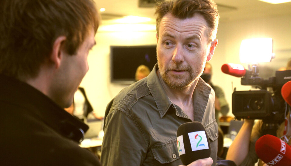Det har aldri før vært så mange pressefolk og publikummere til stede i K-rådet som da Fredrik Skavlan møtte opp under behandlingen av de mange klagesakene mot ham. Foto: Glenn Slydal Johansen Det har aldri før vært så mange pressefolk og publikummere til stede i K-rådet som da Fredrik Skavlan møtte opp under behandlingen av de mange klagesakene mot ham. Foto: Glenn Slydal Johansen