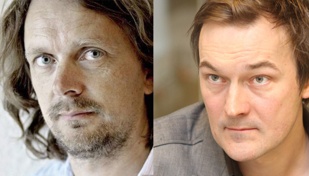 Tidligere Dagblad-journalist Jon Reidar Hammerfjeld (til venstre) og digitalredaktør Jan Thoresen i Egmont er kritiske til Aftenpostens mobilavsløring. Foto: Lars Eivind Bones/Dagbladet og Birgit Dannenberg Tidligere Dagblad-journalist Jon Reidar Hammerfjeld (til venstre) og digitalredaktør Jan Thoresen i Egmont er kritiske til Aftenpostens mobilavsløring. Foto: Lars Eivind Bones/Dagbladet og Birgit Dannenberg