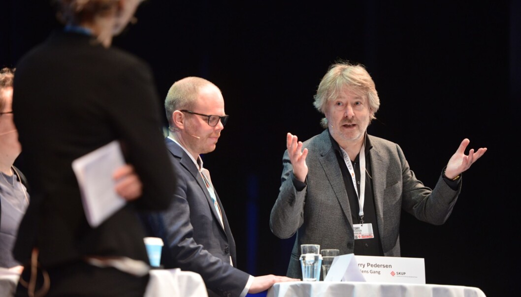 VG-sjef Torry Pedersen måtte svare for manglende premier de siste årene på Skup. Foto: Marius Nyheim Kristoffersen/Skup VG-sjef Torry Pedersen måtte svare for manglende premier de siste årene på Skup. Foto: Marius Nyheim Kristoffersen/Skup