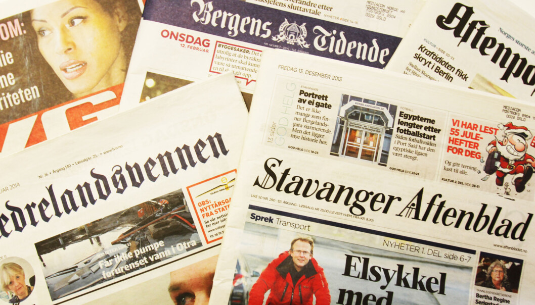 For første gang leser færre enn halvparten av oss en papiravis på en gjennomsnittsdag. For første gang leser færre enn halvparten av oss en papiravis på en gjennomsnittsdag.