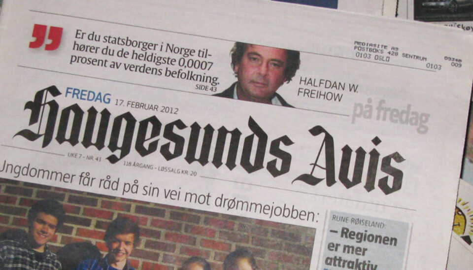 Einar Tho ny sjefredaktør i Haugesunds Avis
