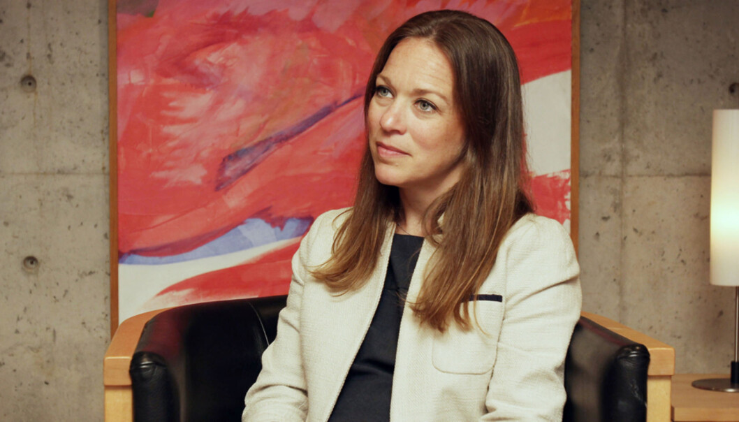 FORNØYD: – Jeg tror nordmenn elsker tjenesten vår, sier Kelly Merryman i Netflix, uten selv å røpe tall. Foto: Birgit Dannenberg FORNØYD: – Jeg tror nordmenn elsker tjenesten vår, sier Kelly Merryman i Netflix, uten selv å røpe tall. Foto: Birgit Dannenberg