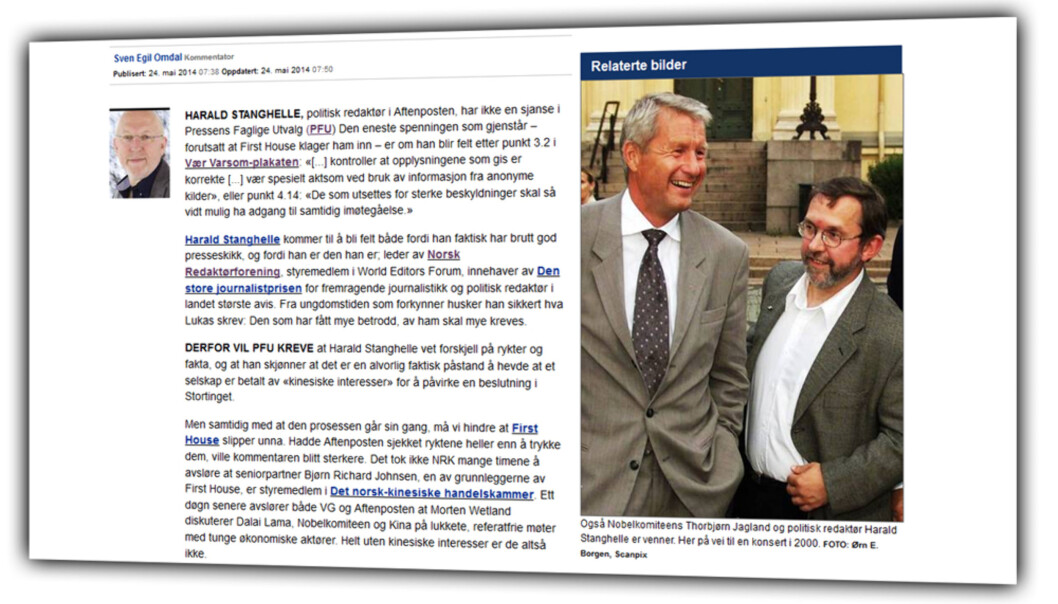 Aftenbladets nettugave slo fast vennskap og klippet bekjentskaper. Faksimile. Aftenbladets nettugave slo fast vennskap og klippet bekjentskaper. Faksimile.