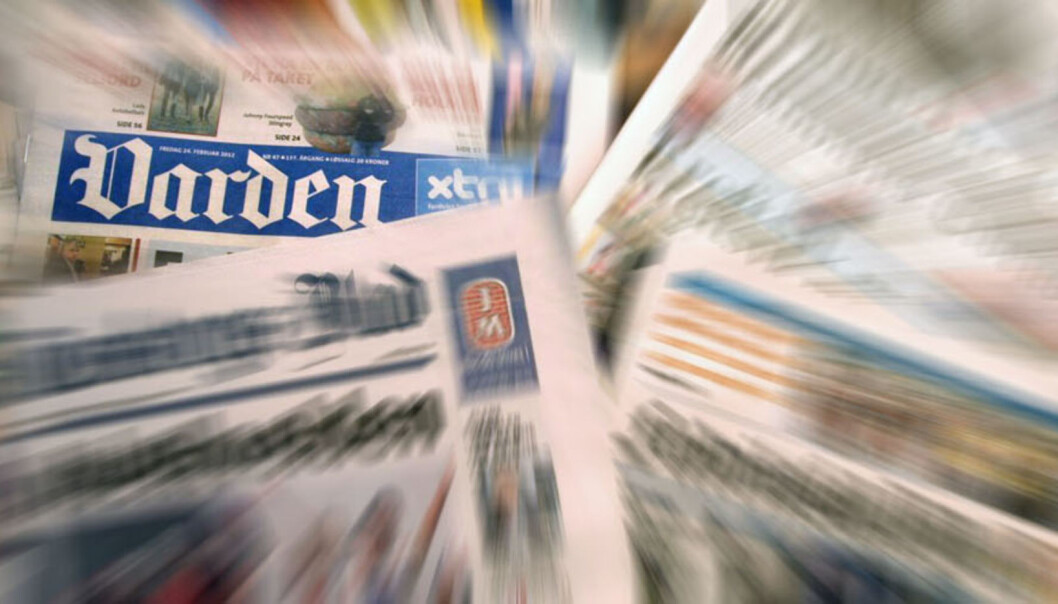A-pressen fikk beholde de fleste avisene, men måtte selge Demokraten og Varden før de fikk danne Amedia. Illustrasjon: Journalisten A-pressen fikk beholde de fleste avisene, men måtte selge Demokraten og Varden før de fikk danne Amedia. Illustrasjon: Journalisten