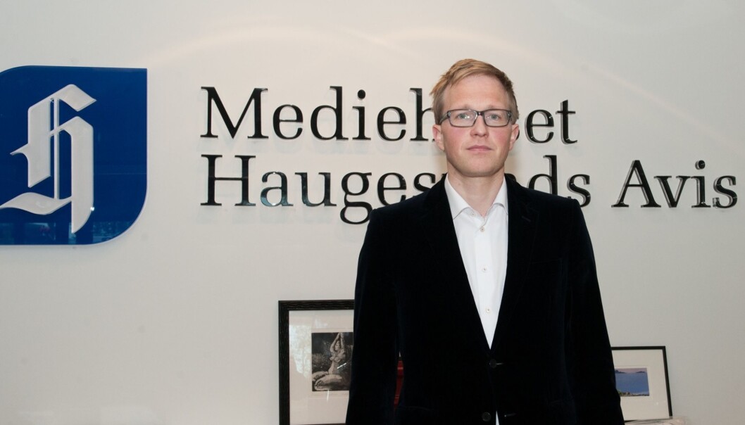 Administrerende direkktør og ansvarlig redaktør Jan Tore Hamnøy fastholder at annonseomslaget var et presseetisk grundig håndverk. Foto: Kristian Eidesvik Administrerende direkktør og ansvarlig redaktør Jan Tore Hamnøy fastholder at annonseomslaget var et presseetisk grundig håndverk. Foto: Kristian Eidesvik