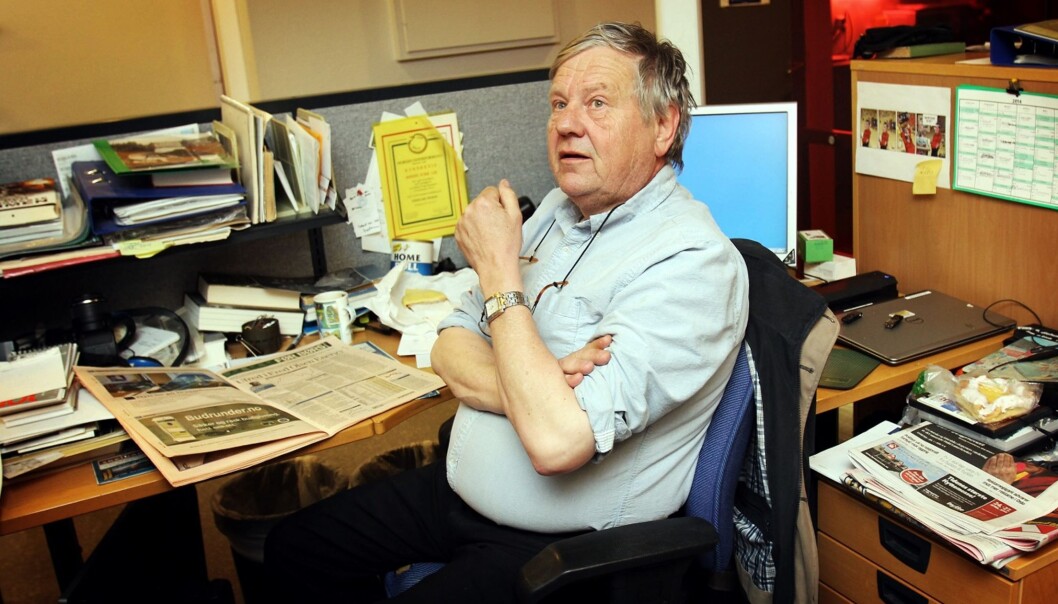 VETERAN: Børre Ivar Lie (64) synes fortsatt det er gøy å gå på jobb i Drammens Tidende. Han akter derfor å fortsette noen år til. Foto: Birgit Dannenberg VETERAN: Børre Ivar Lie (64) synes fortsatt det er gøy å gå på jobb i Drammens Tidende. Han akter derfor å fortsette noen år til. Foto: Birgit Dannenberg