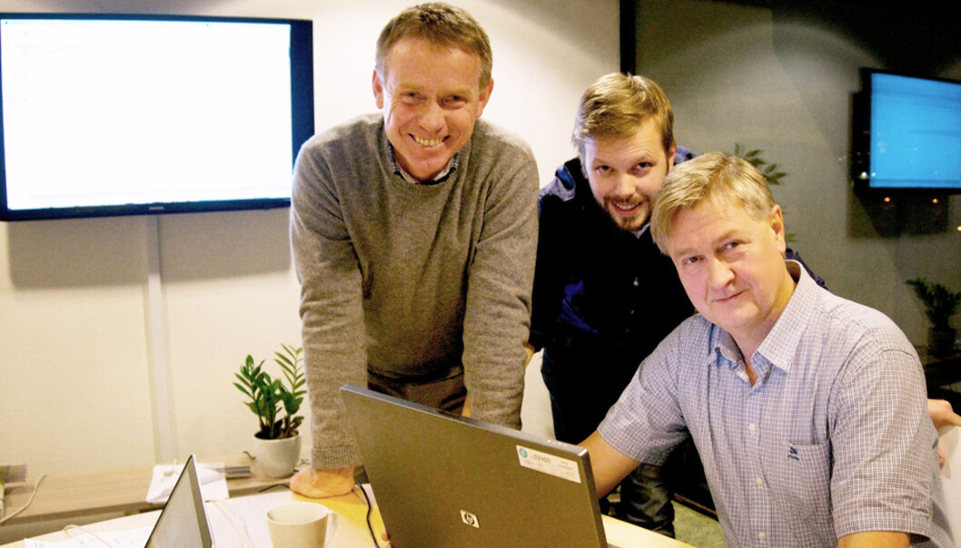 GRÜNDERE: Ogne Øyehaug (t.v.), Olav Sindre Kriken og Kjetil Haanes er spente på mottakelsen av den nye næringslivsportalen Nett.no. Foto: Nett.no GRÜNDERE: Ogne Øyehaug (t.v.), Olav Sindre Kriken og Kjetil Haanes er spente på mottakelsen av den nye næringslivsportalen Nett.no. Foto: Nett.no
