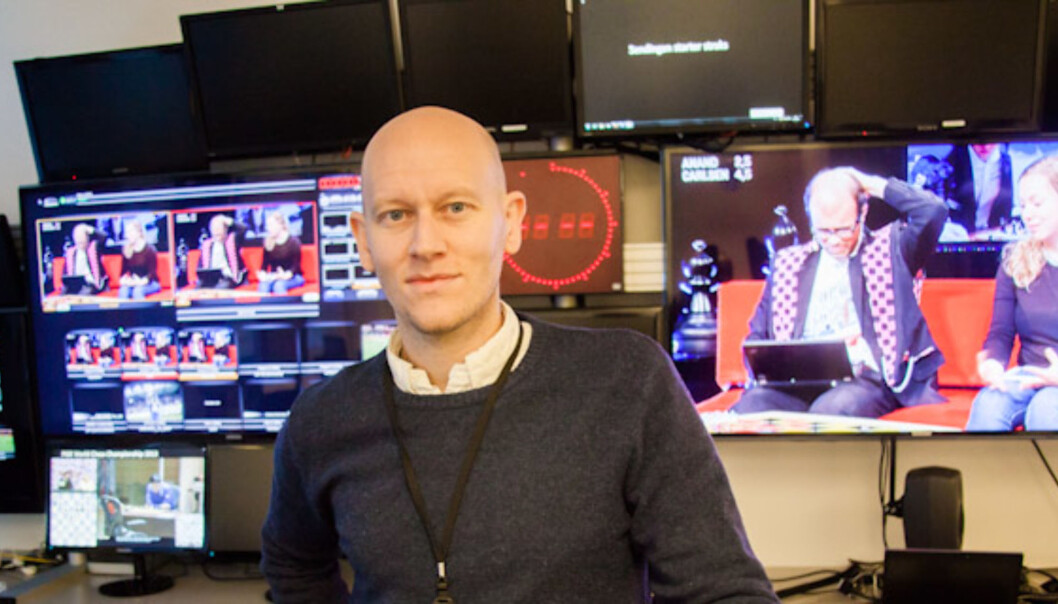 SJAKK: Ola Stenberg i VGTV kan forteller om stor suksess med sjakksendingene. Foto: Kathrine Geard SJAKK: Ola Stenberg i VGTV kan forteller om stor suksess med sjakksendingene. Foto: Kathrine Geard