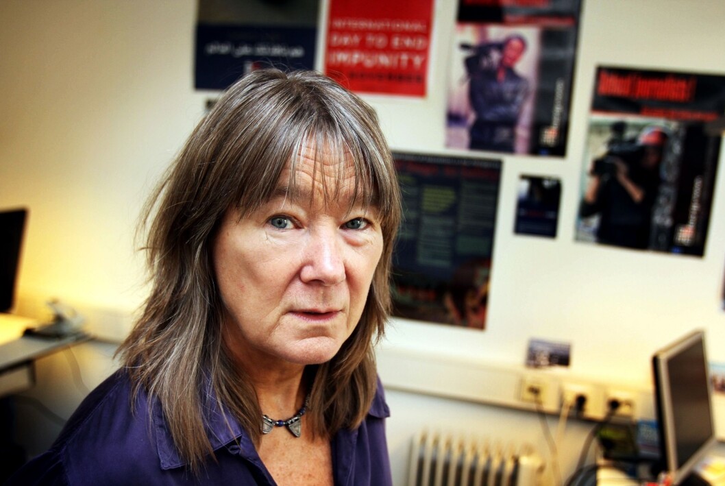 FNs resolusjoner og det internasjonale lovverket sier helt klart fra om at mediene ikke skal være mål, sier Eva Stabell i Norsk Journalistlag. FNs resolusjoner og det internasjonale lovverket sier helt klart fra om at mediene ikke skal være mål, sier Eva Stabell i Norsk Journalistlag.