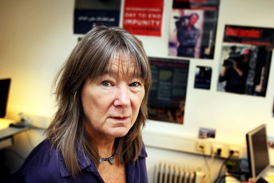 Eva Stabell i Norsk Journalistlag. Eva Stabell i Norsk Journalistlag.