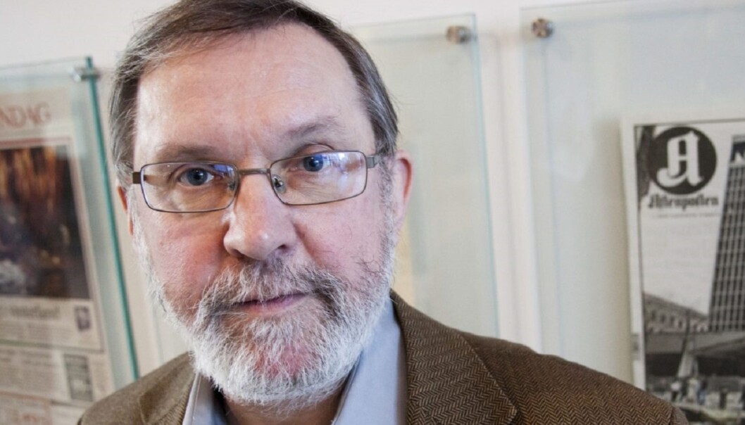 REDAKTØRSJEF: Harald Stanghelle dekket selv Treholt-saken og har liten tro på nyheter i lydopptakene fra retten. Foto: Kathrine Geard REDAKTØRSJEF: Harald Stanghelle dekket selv Treholt-saken og har liten tro på nyheter i lydopptakene fra retten. Foto: Kathrine Geard