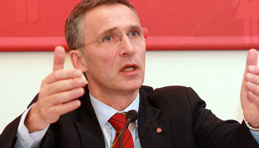 DOBBELTBETYDNING: Statsminister Jens Stoltenberg snakker mye om fordeling – som noen nødvendigvis må bli forfordelt av. I den ene eller andre retningen. Foto: Arbeiderpartiet/Flickr.com DOBBELTBETYDNING: Statsminister Jens Stoltenberg snakker mye om fordeling – som noen nødvendigvis må bli forfordelt av. I den ene eller andre retningen. Foto: Arbeiderpartiet/Flickr.com