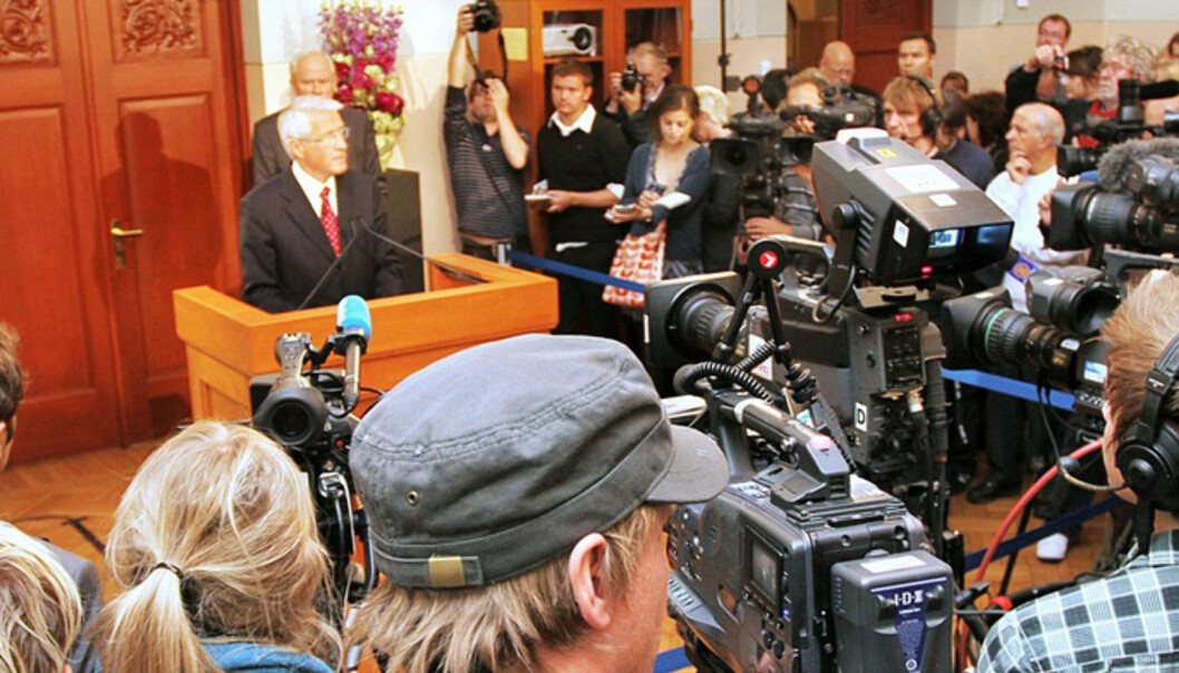 Torbjørn Jagland mener norsk presse har sluppet til Fjordman for lett og vært for lite kritiske mot tildelingen av Fritt Ord-støtte. Foto: Martin Huseby Jensen Torbjørn Jagland mener norsk presse har sluppet til Fjordman for lett og vært for lite kritiske mot tildelingen av Fritt Ord-støtte. Foto: Martin Huseby Jensen