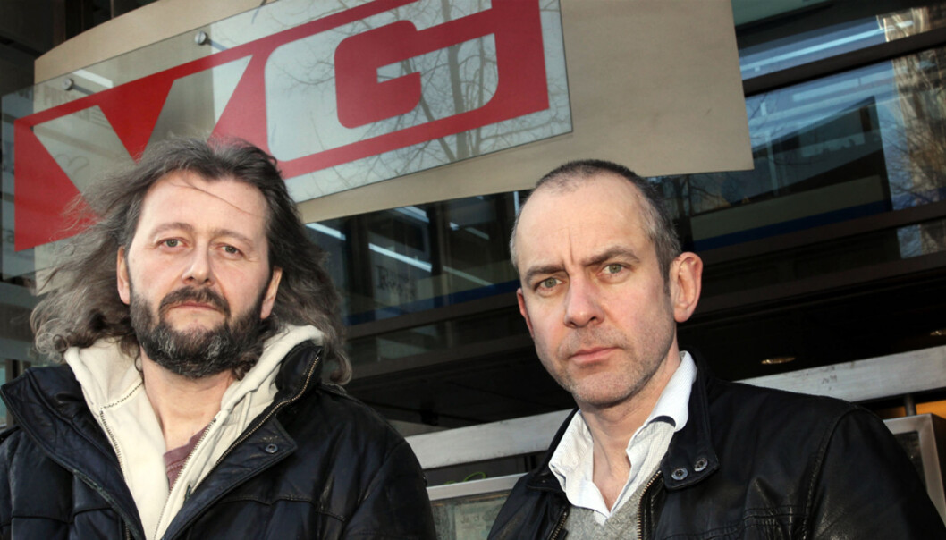 Hans Petter Aass (t.v.) og Rolf J. Widerøe er blitt registrert av Etterretningsbataljonen. Foto: Birgit Dannenberg Hans Petter Aass (t.v.) og Rolf J. Widerøe er blitt registrert av Etterretningsbataljonen. Foto: Birgit Dannenberg