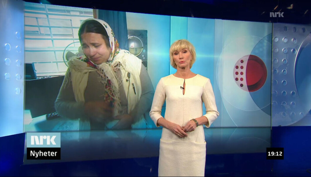 NRK er kommet til at reportasjen aldri burde vært sendt. Lover beklagelse overfor fornærmet datter. Skjermdump fra NRKs Nett-TV NRK er kommet til at reportasjen aldri burde vært sendt. Lover beklagelse overfor fornærmet datter. Skjermdump fra NRKs Nett-TV