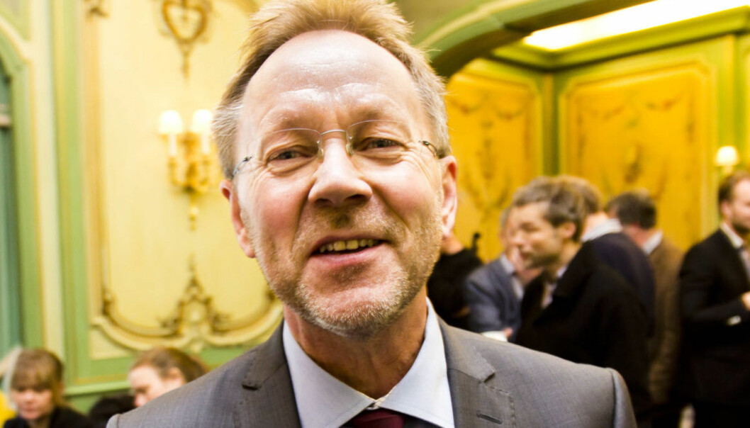 Sjefredaktør John Arne Markussen i Dagbladet har grunn til å smile over forslaget fra regjeringen. Her avbildet på offentliggjøringen av opplagstallene tidligere i år. Foto: Kathrine Geard