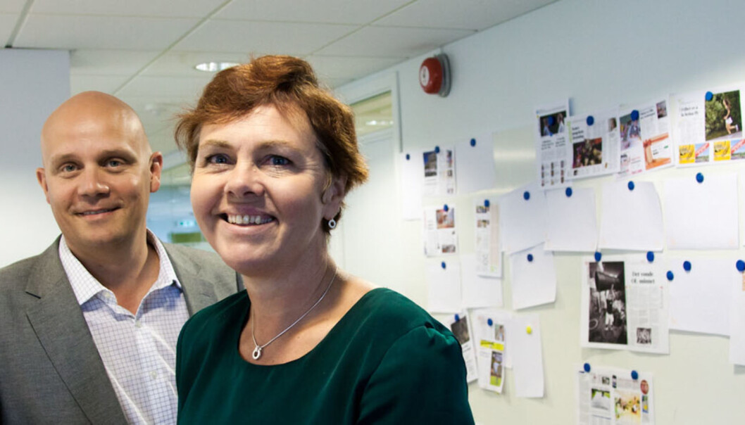 Redaktør Siri Zachariassen og administrerende direktør Helge Schjøth i ØB. Foto: Kathrine Geard Redaktør Siri Zachariassen og administrerende direktør Helge Schjøth i ØB. Foto: Kathrine Geard