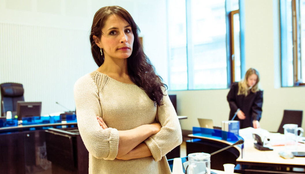 Janne Seime Siler i rettssak i Tromsø etter at Nordisk film har blitt saksøkt for serien Bygg og bedrag. Foto: Lars Åke Andersen Janne Seime Siler i rettssak i Tromsø etter at Nordisk film har blitt saksøkt for serien Bygg og bedrag. Foto: Lars Åke Andersen