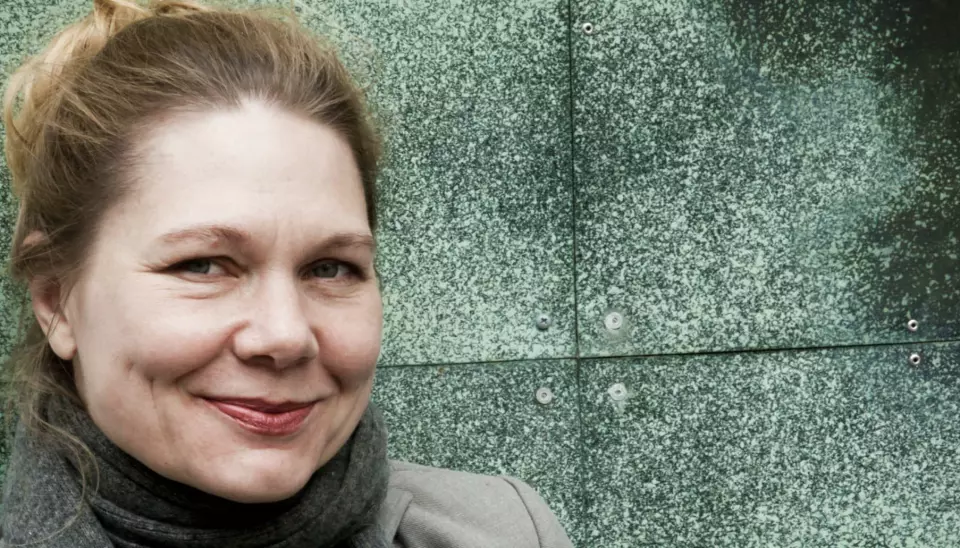 MIDLERTIDIG: Lena Lindgren er konstituert redaktør i Morgenbladet. Hun søker ikke den faste stillingen og regner med å sitte fram til sommeren. Foto:Kathrine Geard