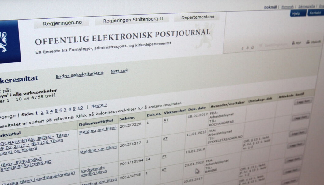 Postjournaler er et godt utgangspunkt for å starte jakten som offentlighetsjeger. Postjournaler er et godt utgangspunkt for å starte jakten som offentlighetsjeger.