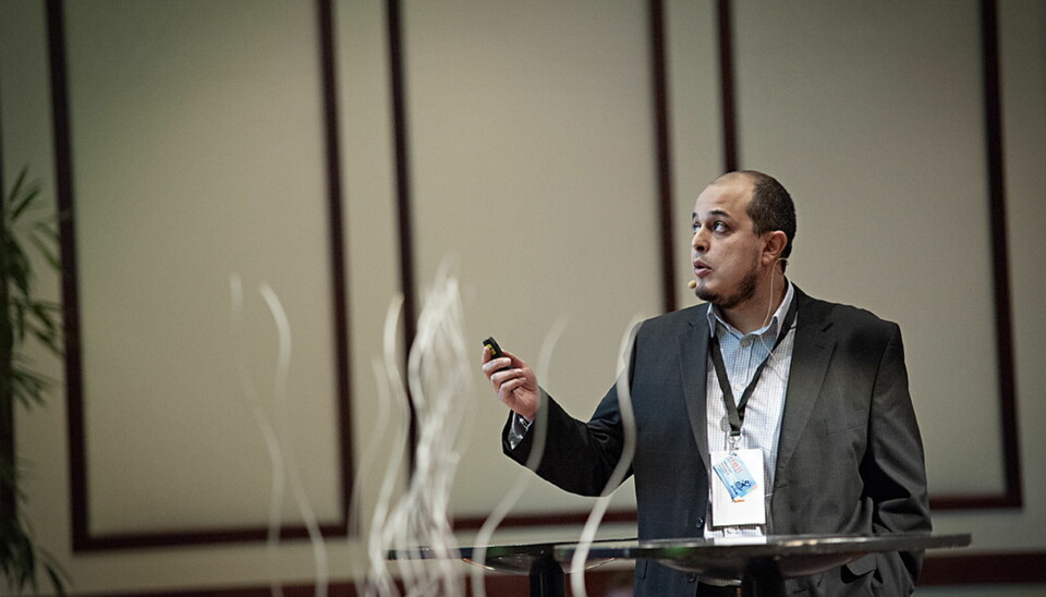 Mohamed Ibrahim gjestet Hellkonferansen fredag. Foto: Ole Martin Wold/Hellkonferansen