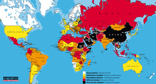 Norge best i verden på pressefrihet