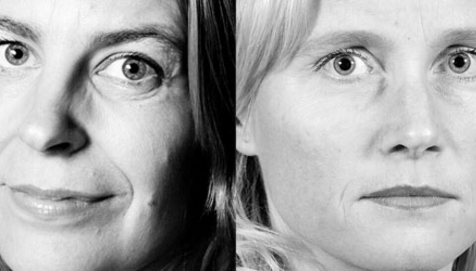 Adressa-journalistene Mari K. By Rise (t.v.) og Lajla Ellingsen. Foto: Rune Petter Ness/Glen Musk