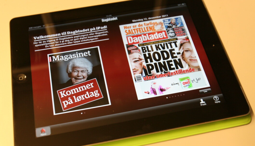 Er parolen om at hele avisa skal med slik den er på papir et skalkeskjul for en billigløsning som ikke fungerer på tavle? spør redaktør Helge Øgrim i Journalisten. Foto: Glenn Slydal Johansen Er parolen om at hele avisa skal med slik den er på papir et skalkeskjul for en billigløsning som ikke fungerer på tavle? spør redaktør Helge Øgrim i Journalisten. Foto: Glenn Slydal Johansen