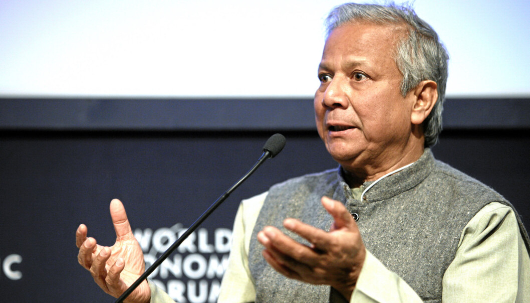 Muhammad Yunus på World Economic Forum i Davos, 29. januar 2009. Foto: swiss-image.ch/Photo by Remy Steinegger Muhammad Yunus på World Economic Forum i Davos, 29. januar 2009. Foto: swiss-image.ch/Photo by Remy Steinegger